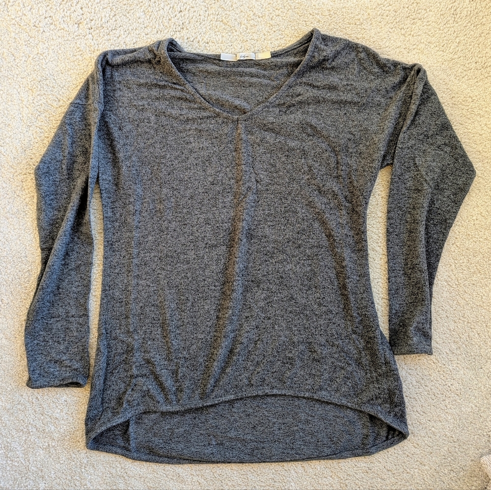 Gibson Oversized V Neck Pullover Sweater